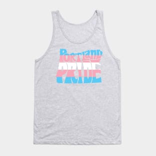 Portland Pride Festival - Trans - Oregon Silhouette - No BG Tank Top